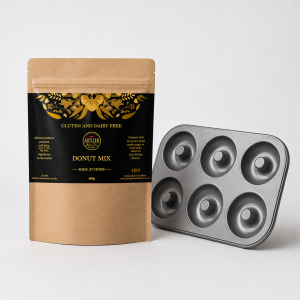 Gluten Free Dairy Free – 1 Packets of Donut Mix + METAL DONUT PAN